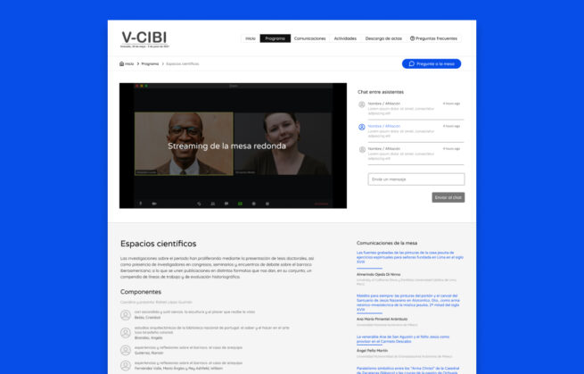 Plataforma V Congreso del Barroco Iberoamericano